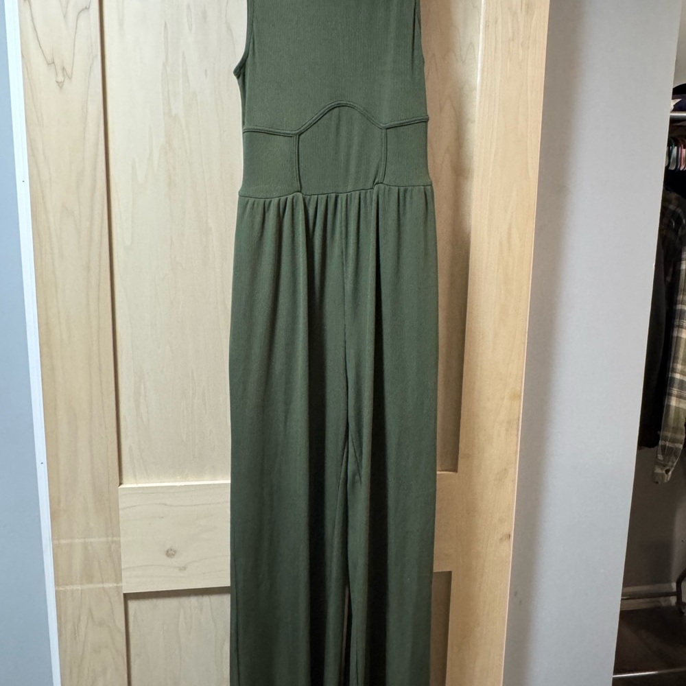 Cider Forest Green Jumpsuit
